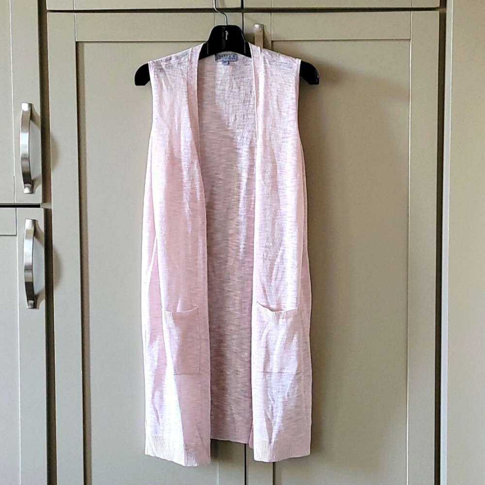 Joseph A. Tunic sweater vest cardigan. Size M